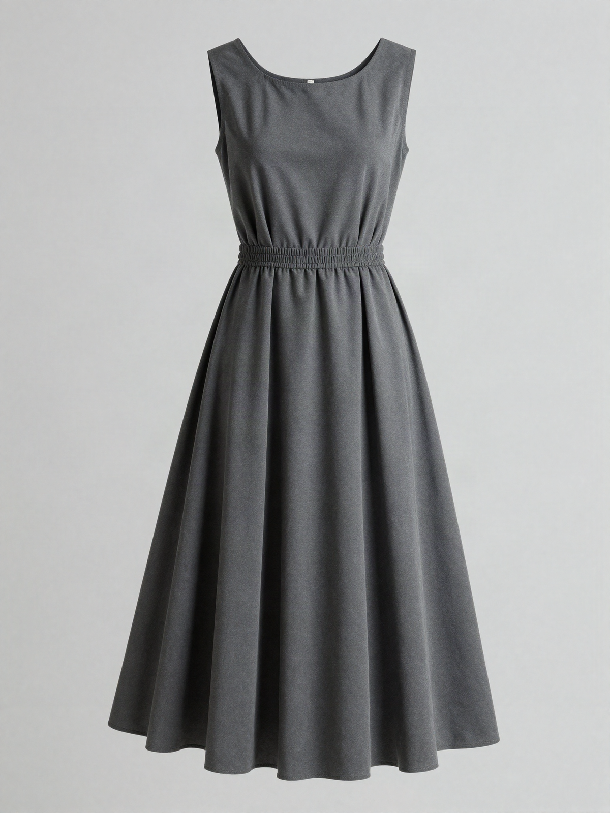 Tarnwyn - Pleated Midi Dress with Elasticated Waist