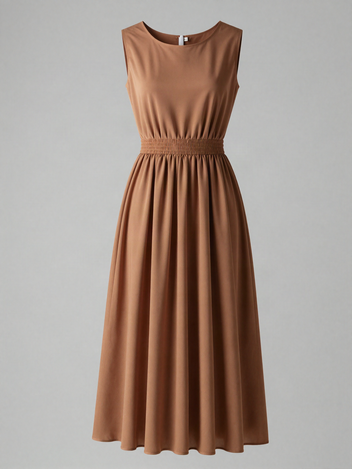 Tarnwyn - Pleated Midi Dress with Elasticated Waist