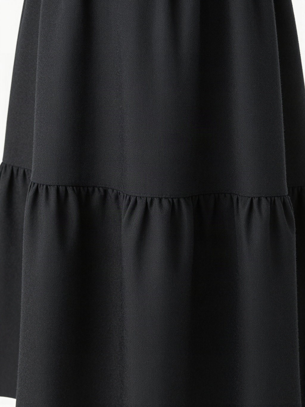 Rothmere - Tiered Midi Dress in Textured Crepe