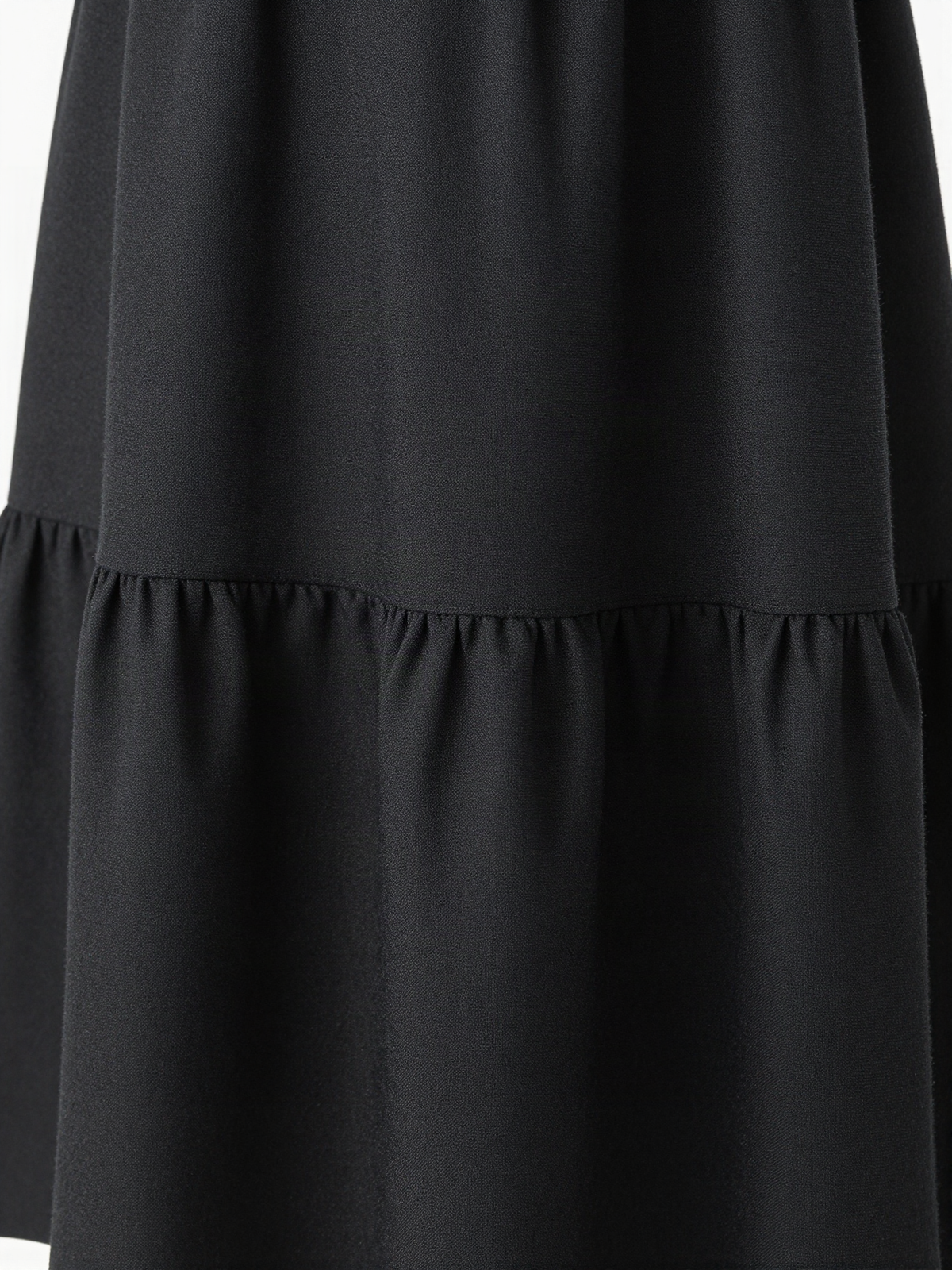 Rothmere - Tiered Midi Dress in Textured Crepe