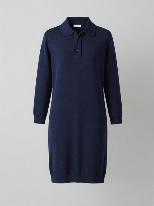 Ardwelle - Knitted Polo Dress with Half Placket