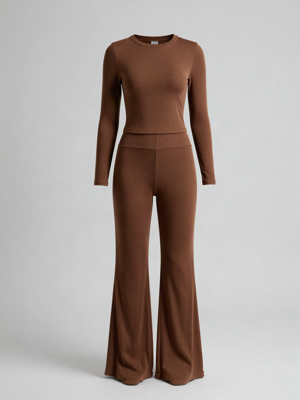 Fenwyn - Ribbed Top and Wide Leg Trouser Set