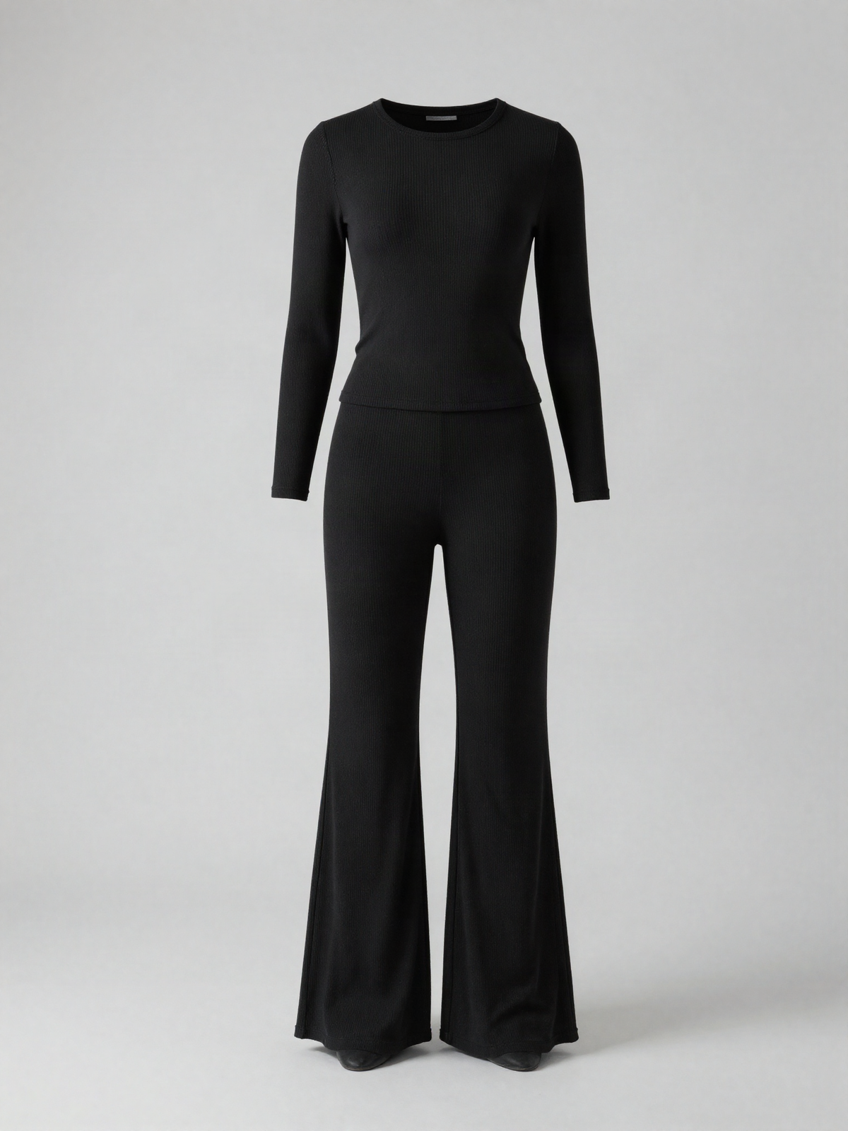Fenwyn - Ribbed Top and Wide Leg Trouser Set
