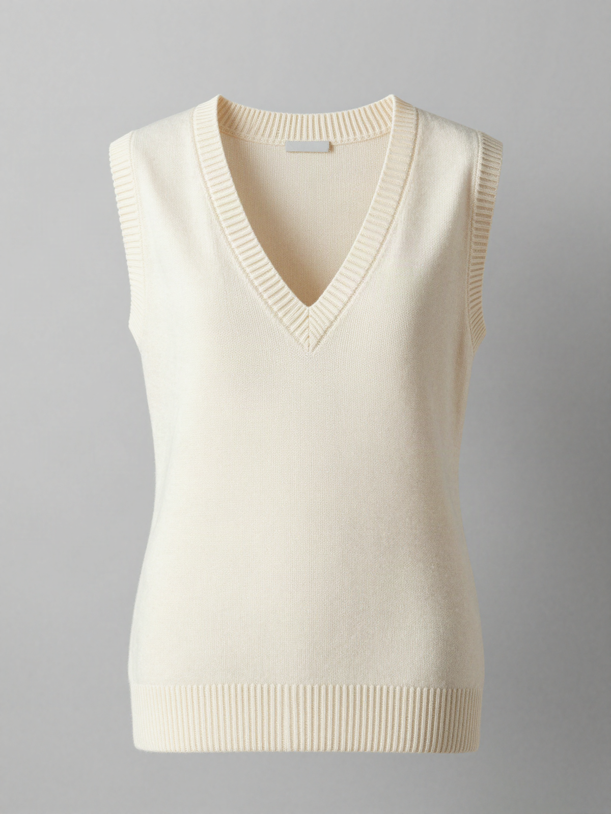 Brentwyn - Knitted Vest with V Neck