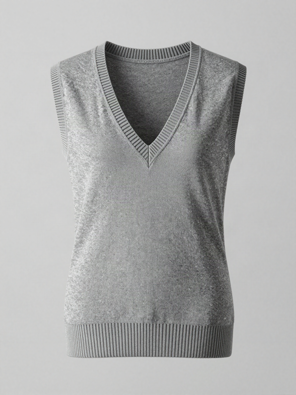 Brentwyn - Knitted Vest with V Neck