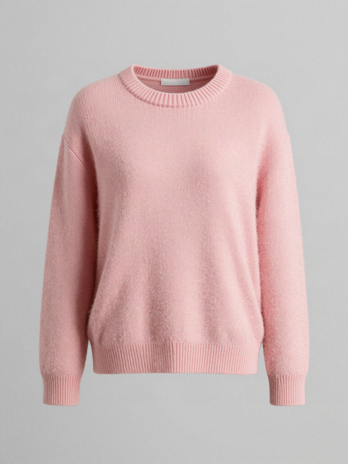 Rosvane - Boucle Knit Jumper with Round Neck