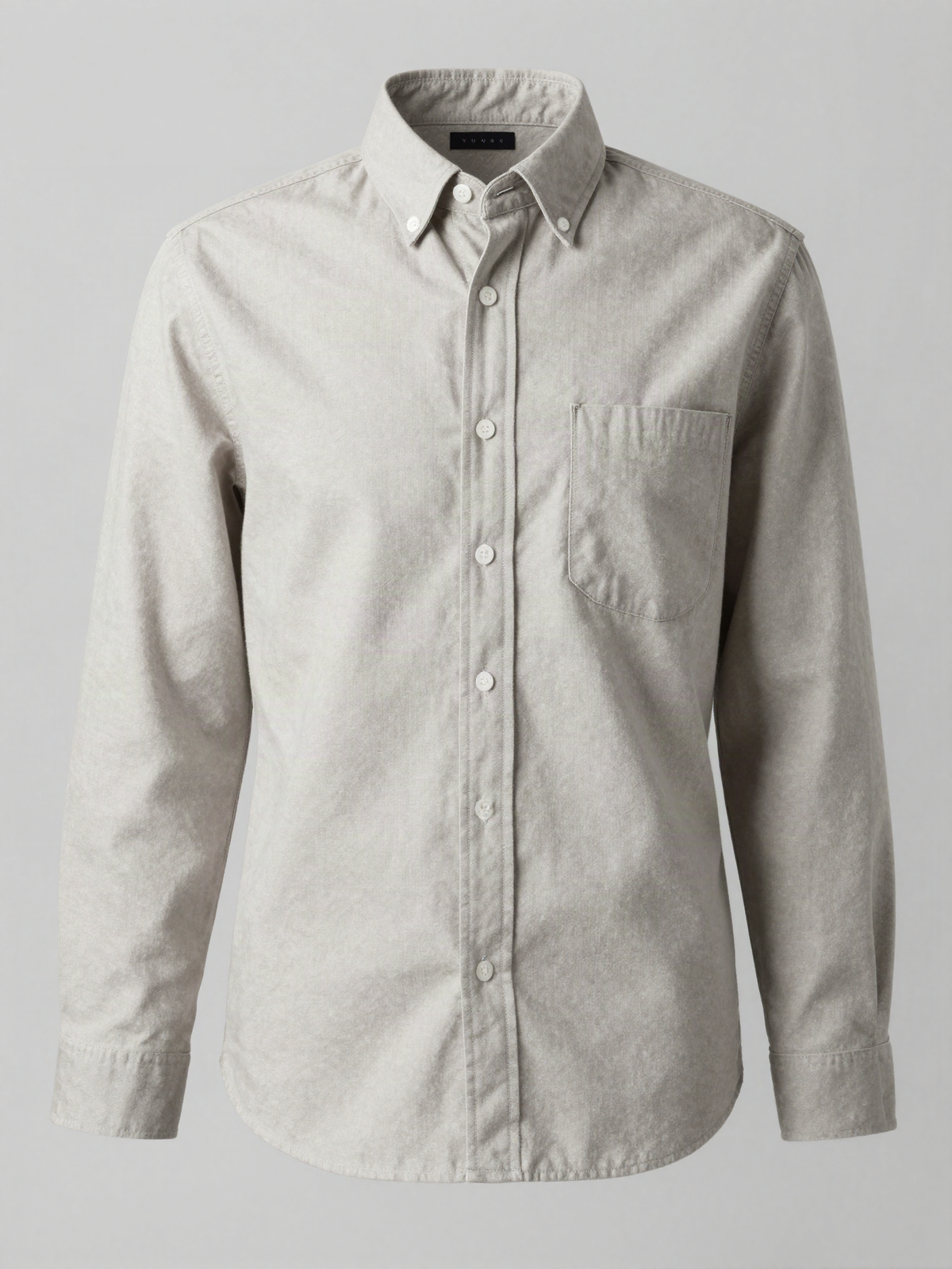 Wrothern - Long Sleeve Oxford Shirt with Button Down Collar