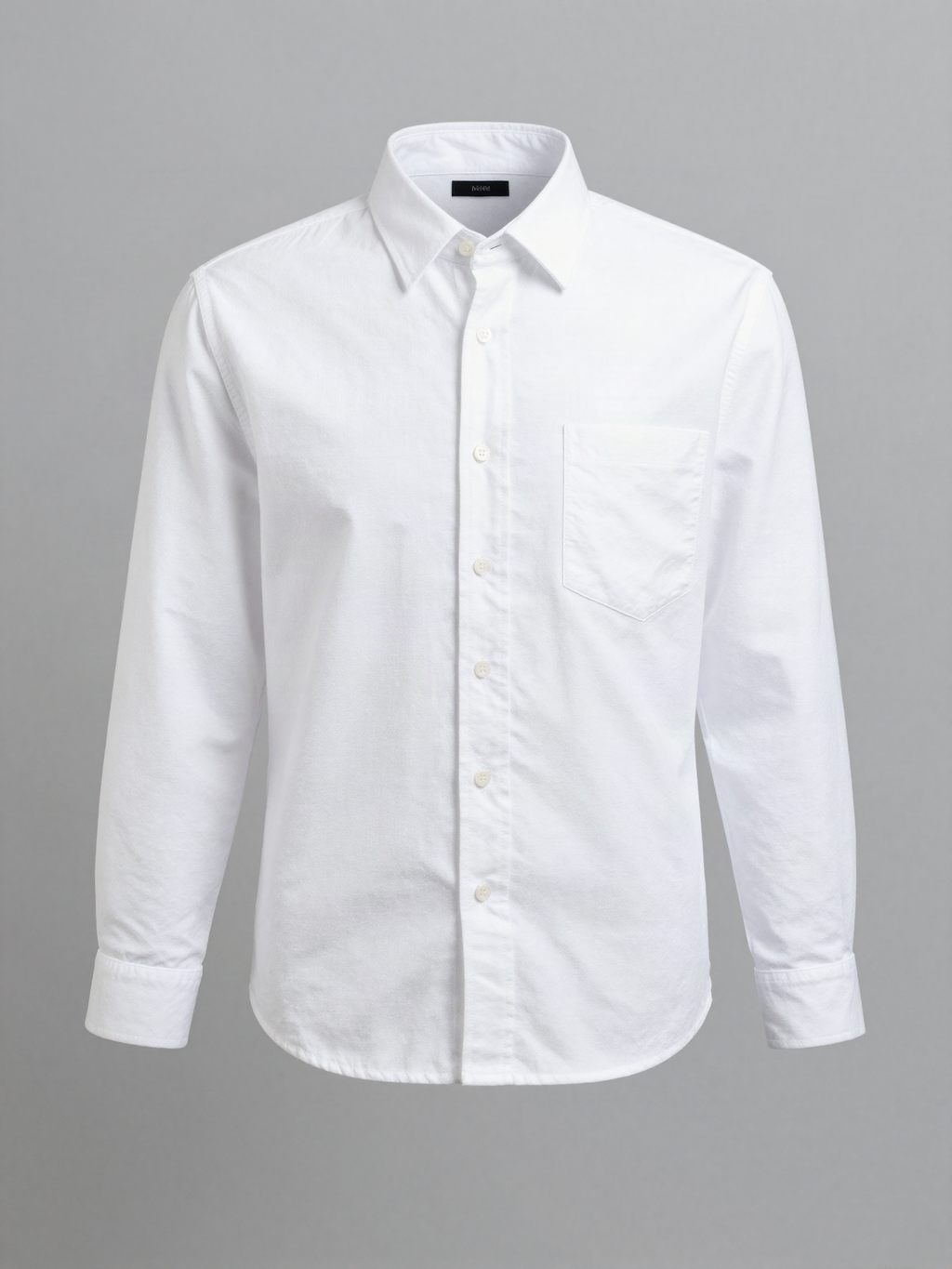 Wrothern - Long Sleeve Oxford Shirt with Button Down Collar