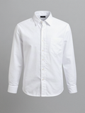 Wrothern - Long Sleeve Oxford Shirt with Button Down Collar