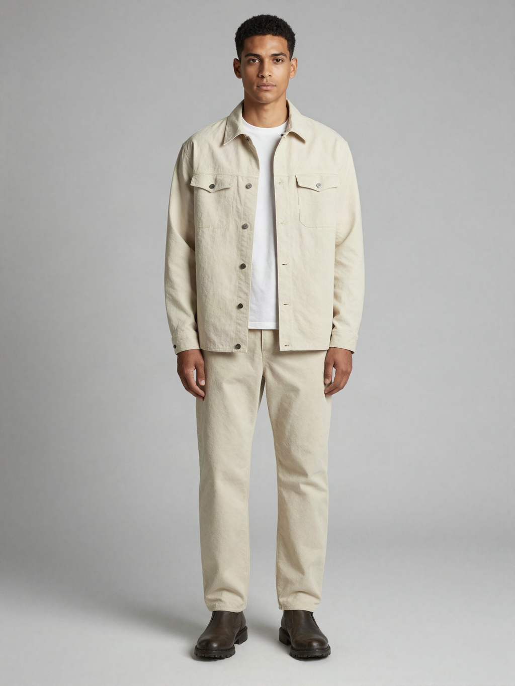 Rendorne - Brushed Cotton Overshirt with Chest Pockets