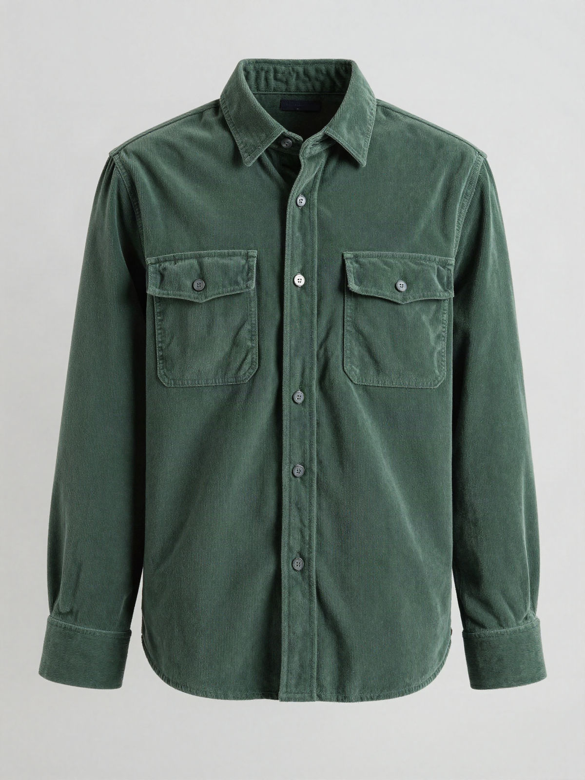 Marnholt - Corduroy Shirt with Two Flap Pockets