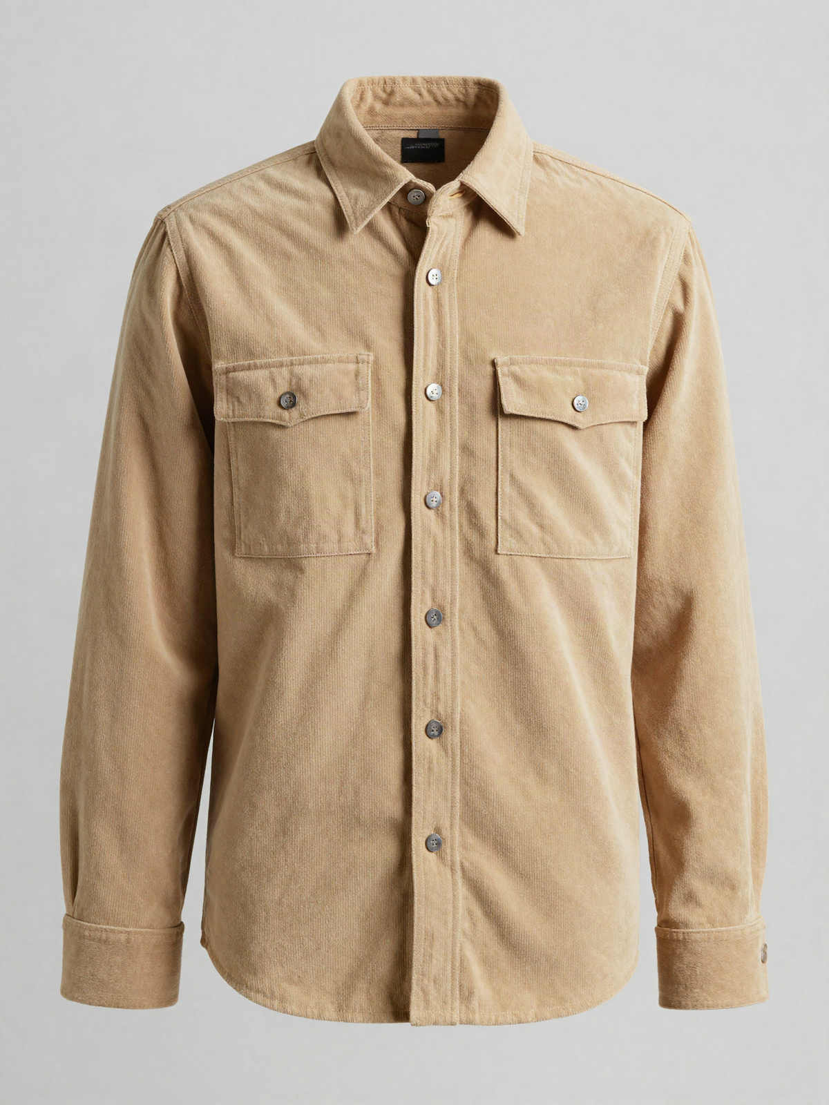 Marnholt - Corduroy Shirt with Two Flap Pockets