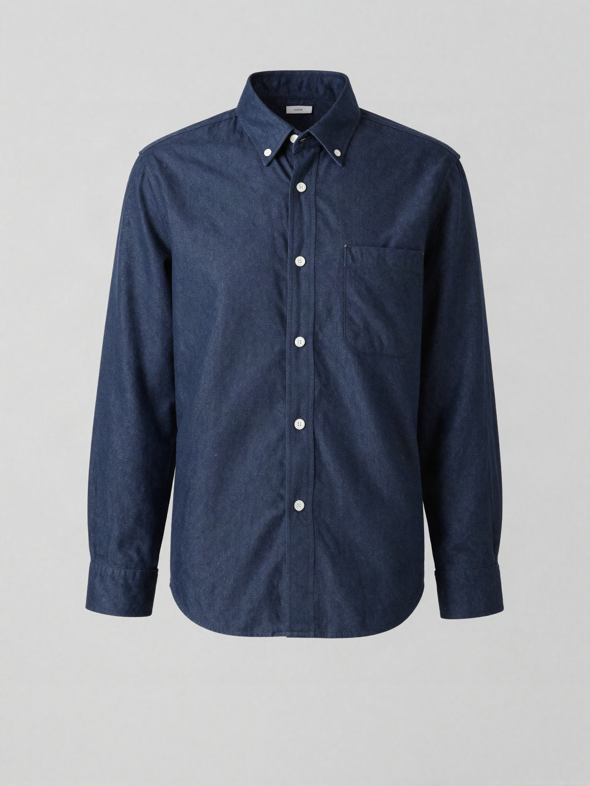 Wrothern - Long Sleeve Oxford Shirt with Button Down Collar