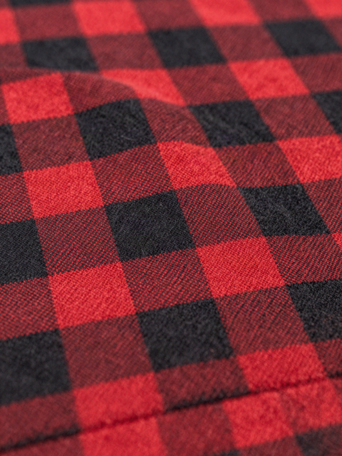 Tarvenn - Flannel Check Shirt with Curved Hem