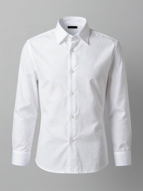 Ashverne - Poplin Dress Shirt with Spread Collar
