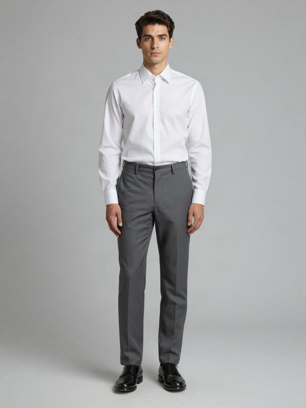 Ashverne - Poplin Dress Shirt with Spread Collar
